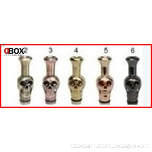 Dbox E Cigarette Stainless Steel Human 510 Skull Drip Tip